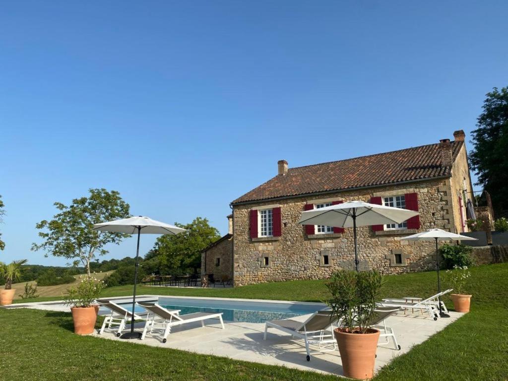 Domaine De Cazal - Gite 2 Pers Avec Piscine Au Coeur De 26 Hectares De Nature Preservee Villa Saint Cyprien Bagian luar foto